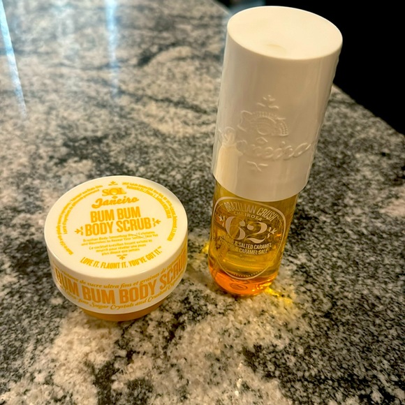 Sol de Janeiro Other - New Sol De Janeiro Bum Bum Body Scrub 2.65oz & Brazilian crush 62 spray 3oz